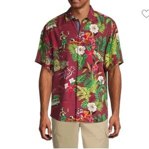 TOMMY BAHAMA Home For The Hula-Days Button-Down Shirt- Big and Tall